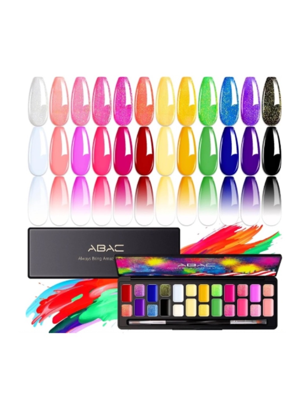 24 Color Nail Palette Fashion Rhythm